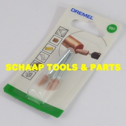 Slijpen Stiftsteen aluminiumoxide trapezium 3,4mm per 3 verpakt | 997